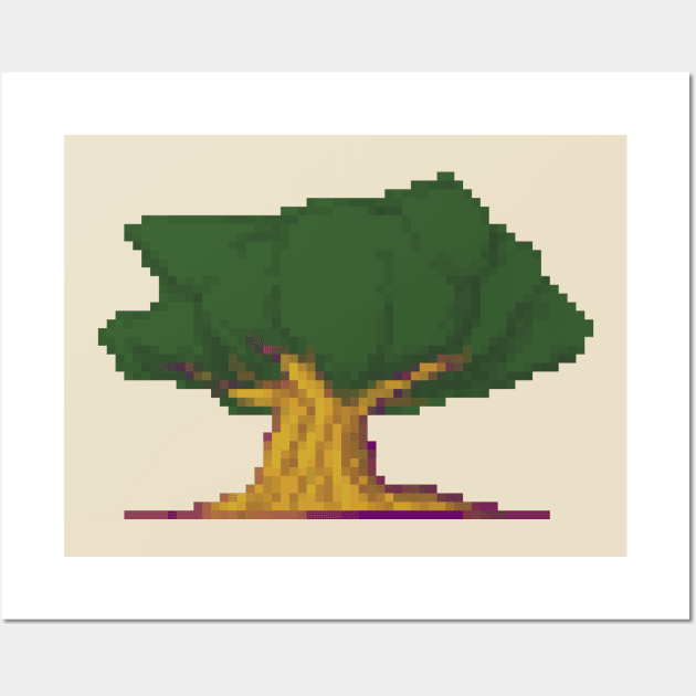 Pixelart Tree Wall Art by montanhaflorida